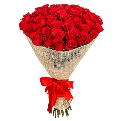 Bouquet of 50 Red Roses