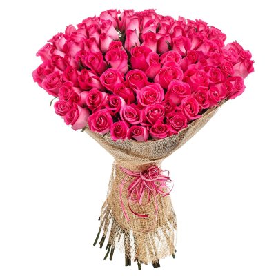 Bouquet of 100 Pink Roses